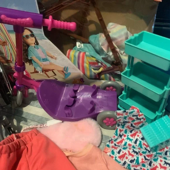 Huge Our Generation/ My Life As Mixed Clothes Doll Clothing, Shoes Canoe Beach - Picture 10 of 14